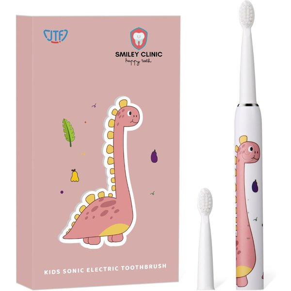 Smiley Clinic Kids Animal Electric Toothbrush in Pink