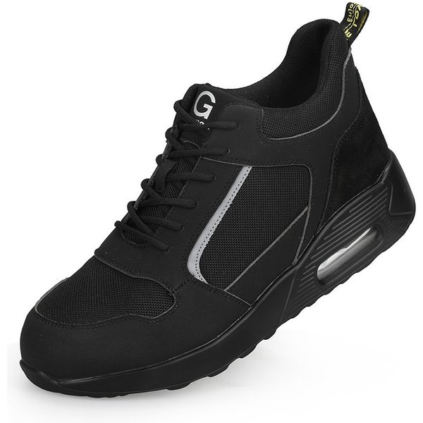 SAFETY BRANDS Men's Mens Safety Trainers Steel Toe Cap Lightweight Water Resistant Boots in Black | Size: 10