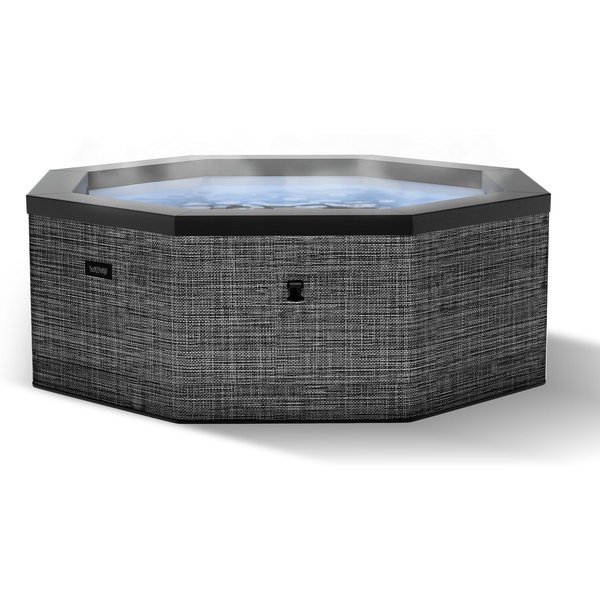 Wave Como 6-Person Eco Foam Hot Tub Integrated Heater Flint Grey, Grey