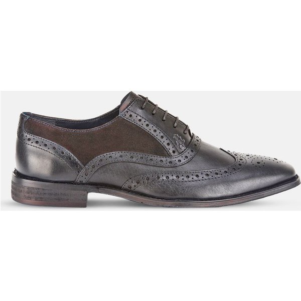 Amen Shoes Men's Derry Leather Brogue Shoes in Black | Size: 10