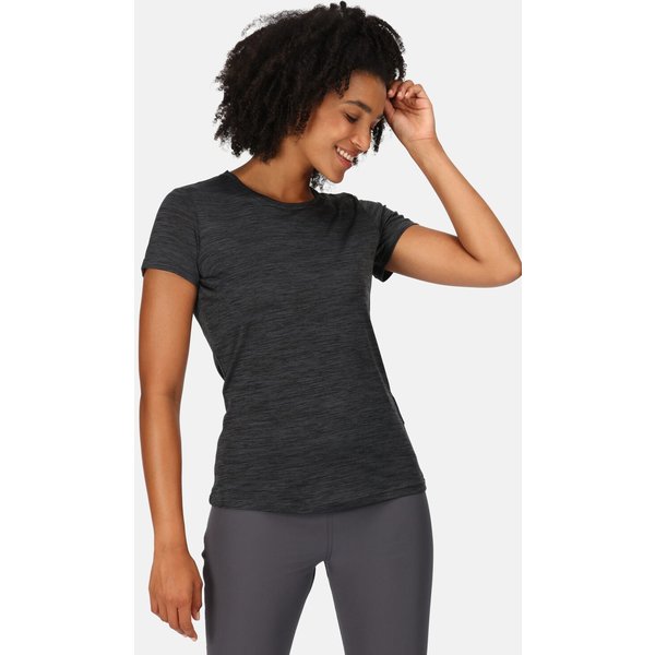 Regatta Women's Fingal Edition Walking T-Shirt in Black | Size: 10