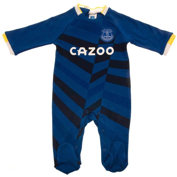Everton FC Crest Sleepsuit in Mid Blue | Size: 9-12 m