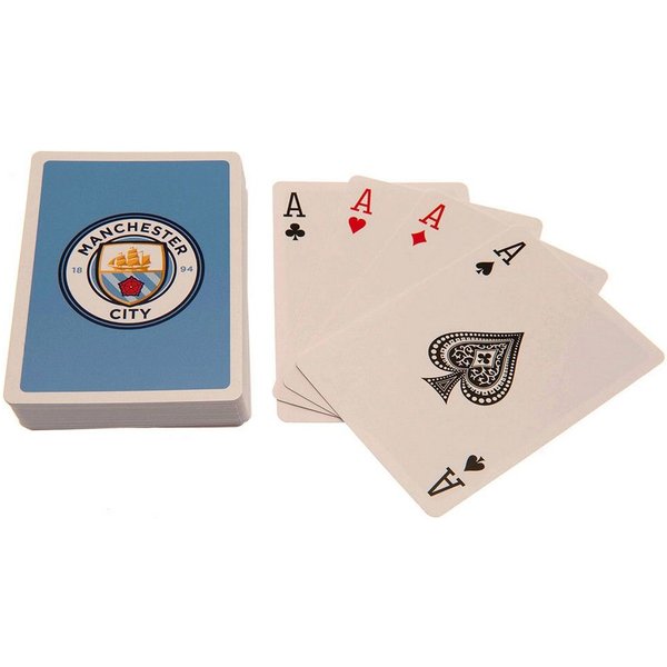 Manchester City FC Crest Playing Card Deck in Blue