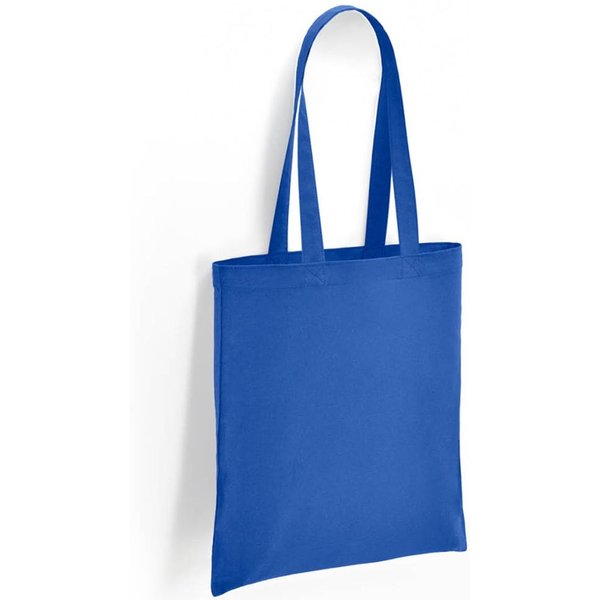 Brand Lab Women's Cotton Long Handle 10L Tote Bag in Blue