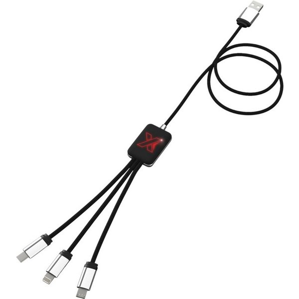SCX Design C17 Logo USB Charger in Red