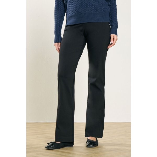 M&Co Women's Black Bengaline Bootcut Trousers