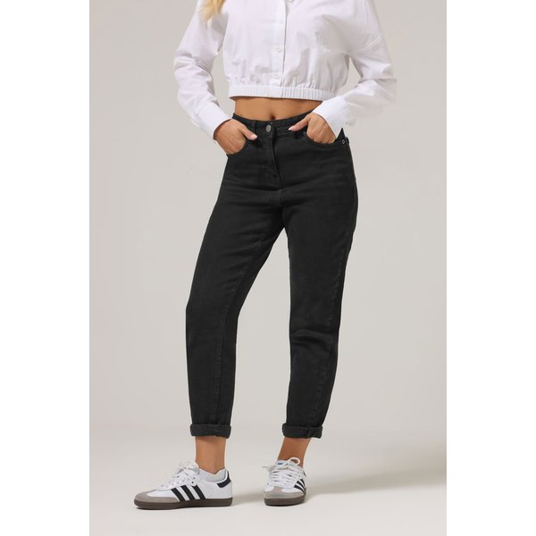 PixieGirl Petite Black Denim Mom Jeans - Size 16S