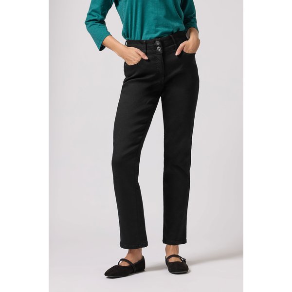 M&Co Women's Lift & Shape Straight Leg Jeans in Black | Size: 16S