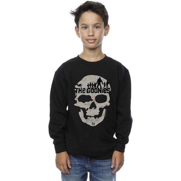 The Goonies Boy's Map Skull Sweatshirt in Black | Size: 12-13 Years