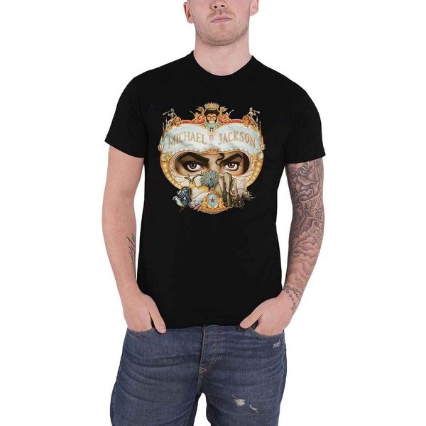 Michael Jackson Men's Dangerous T-Shirt in Black | Size: XL