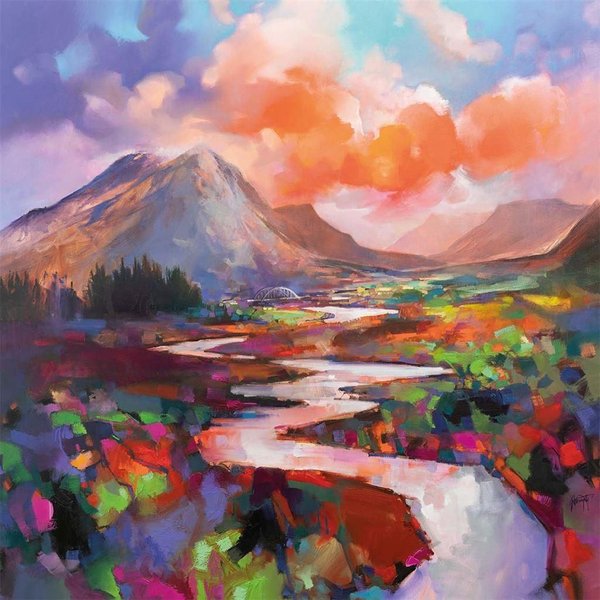 Scott Naismith Etive Flow Framed Canvas Print