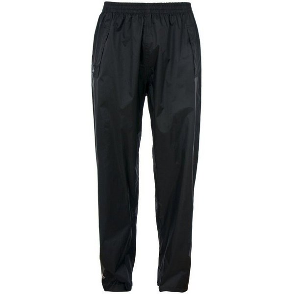Trespass Women's Qikpac TP75 Packaway Waterproof Trousers in Black | Size: 2XS