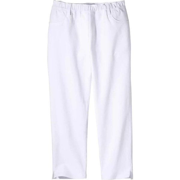 Atlas For Women Women's Stretch Cropped Trousers in White | Size: 16