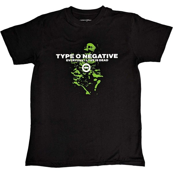Type O Negative Men's Everyone I Love Is Dead Cotton T-Shirt in Black | Size: 2XL
