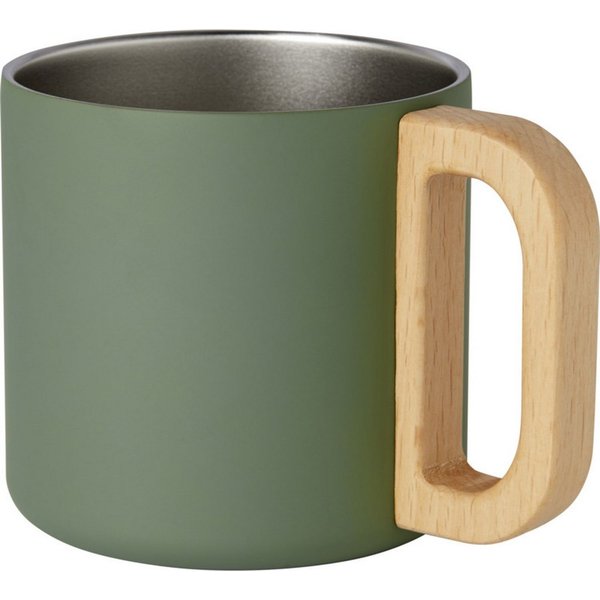Seasons Bjorn Plain Stainless Steel 360ml Mug in Bright Green