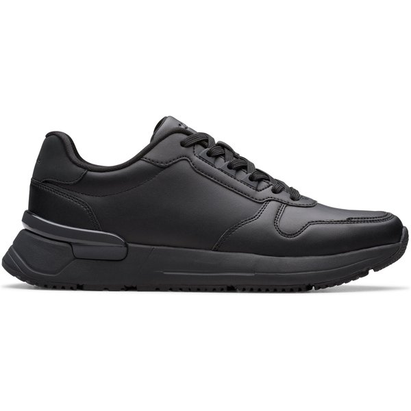 Clarks Men's Elwick Lace Black Trainers, Lace Up | Size: 6-Standard Fit