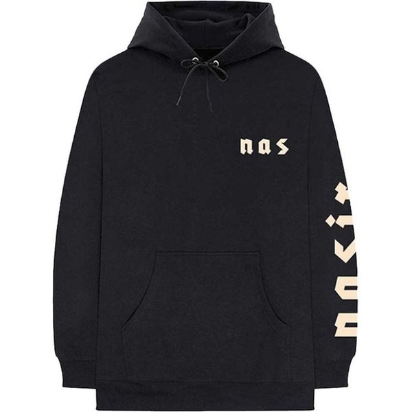 Nas Men's Symbols Hoodie in Black | Size: XL