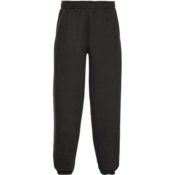 JERZEES Elasticated Hem Jogging Bottoms in Black | Size: 11-12 Years