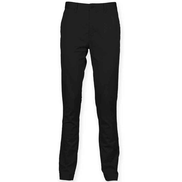 Front Row Men's Stretch Chinos in Black | Size: 28L