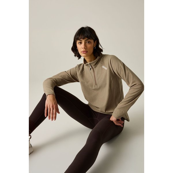 Regatta Women's Montes Lightweight Half Zip Fleece in Brown | Size: 10