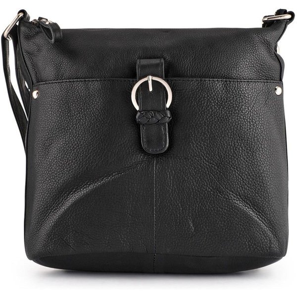 Pavers Women's Daily Zip-Close Crossbody Bag in Black