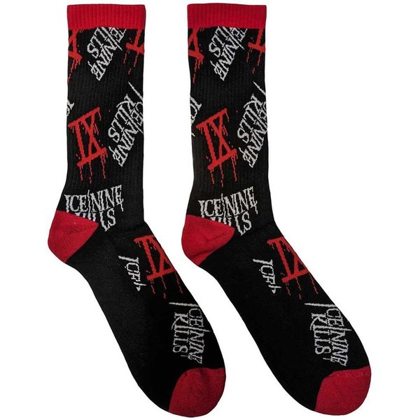 Ice Nine Kills Men's Logo Socks in Black | Size: 7-11