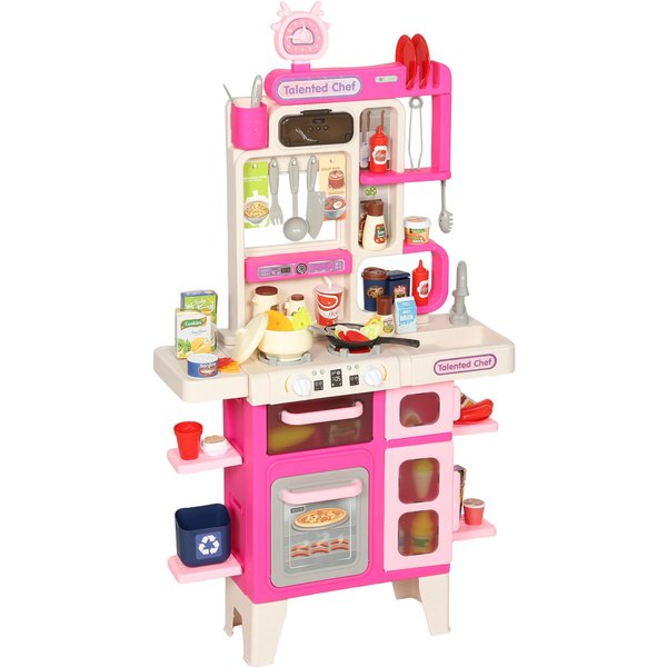 AIYAPLAY Kids Pretend Role Play Set with Realistic Lights & Sounds, Pink