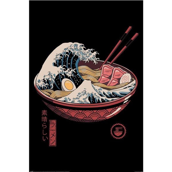Vincent Trinidad Great Ramen Wave Maxi Paper Poster