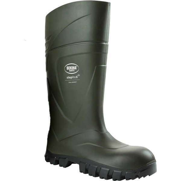Bekina Women's StepliteX Solidgrip O4 Wellington Boots in Green | Size: 8
