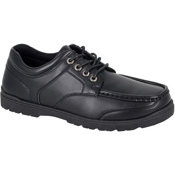 Route 21 Men's Monty Boat Shoes in Black | Size: 10