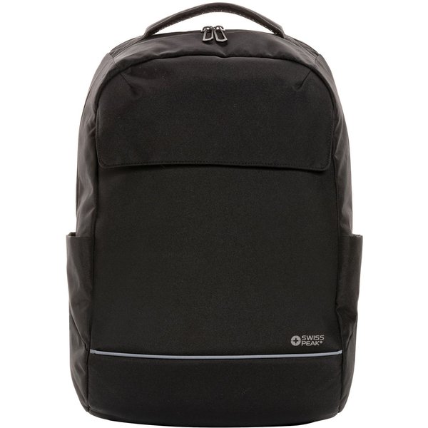 Swiss Peak Men's Brooke RPET Aware 10L Laptop Backpack in Black