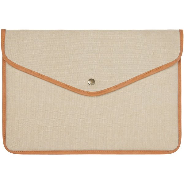 Vinga Men's Bosler Canvas Laptop Sleeve in Beige