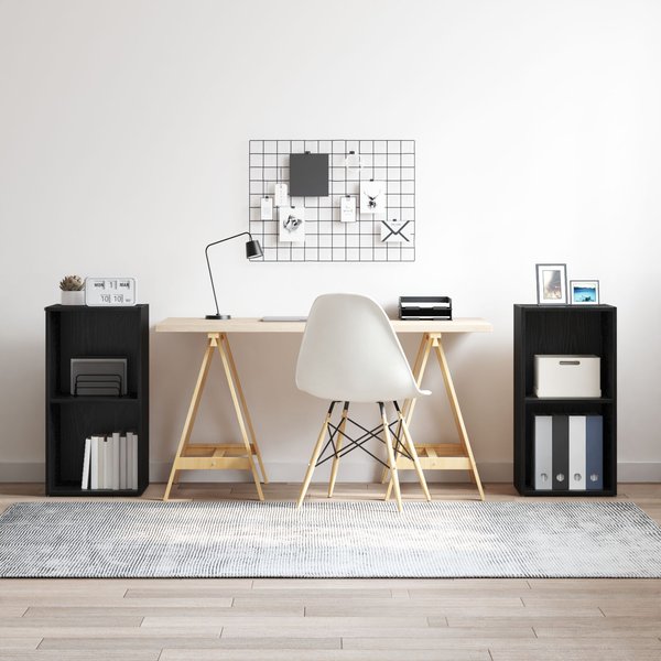 2 pcs Black Oak Engineered wood