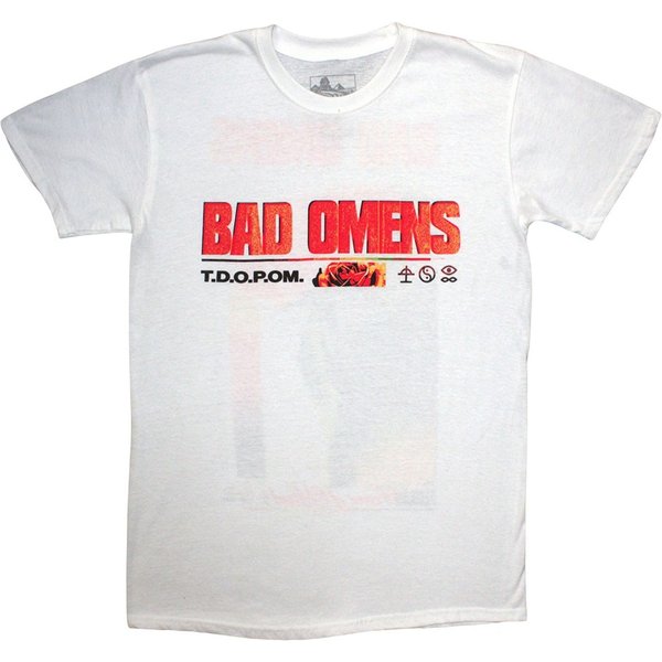 Bad Omens Women's Flower T-Shirt in White | Size: Large