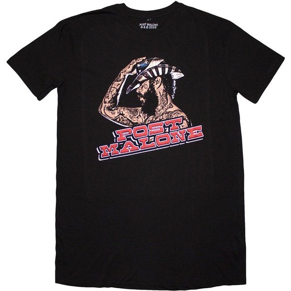 Post Malone Women's Cowboy Hat T-Shirt Dress in Black | Size: Large