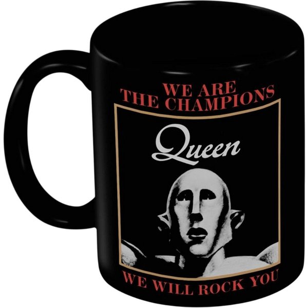 Queen Robot 325ml Mug in Black