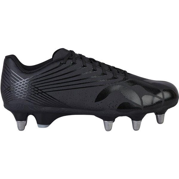 Canterbury Stampede Groundbreak Team Soft Ground Rugby Boots in Black | Size: 10