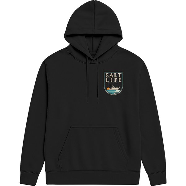 Salt Life Women's Dawn Departure Hoodie in Black | Size: Large