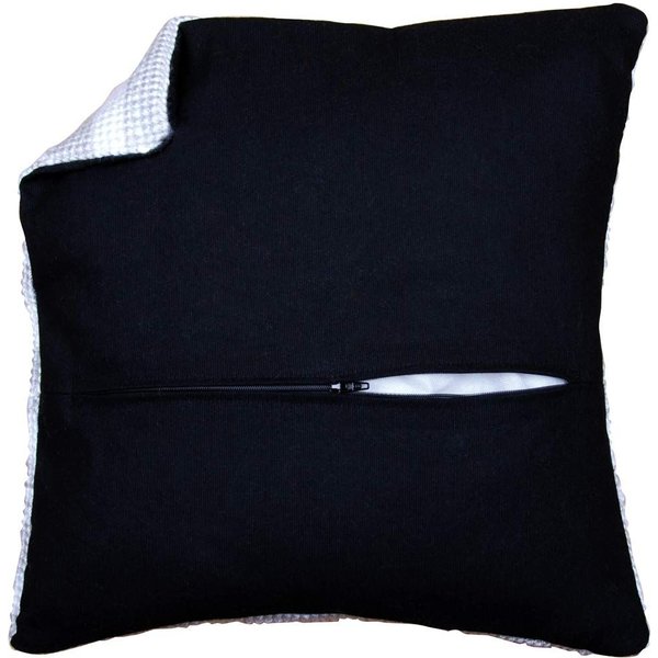 Vervaco CUSH BACK W/ZIP BLACK - Cushion Back: with Zipper: Black