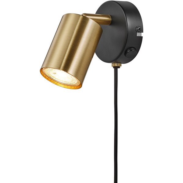 Nordlux Explore Wall Light Brass, Brown