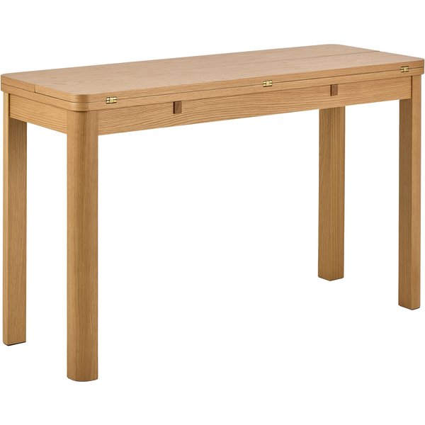 Furniture To Go Southampton Extendable Rectangular Dining Table In Matt Oak 45/90 X 120 Cm
