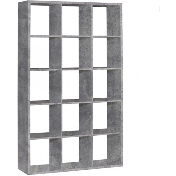 Furniture To Go Mauro 3X5 Storage Unit In Concrete Grey, Grey