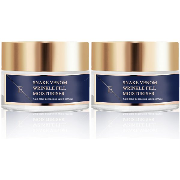 Erth Skin London Women's 2 x Wrinkle Fill Snake Venom Moisturiser 50ml in W