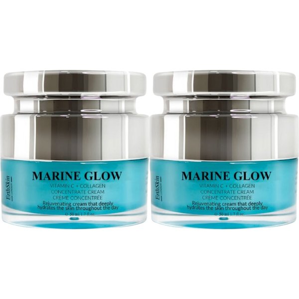 Erth Skin London Women's 2x Marine Glow Vitamin C Concentrate Cream 50ml in Blue | Size: 100ml