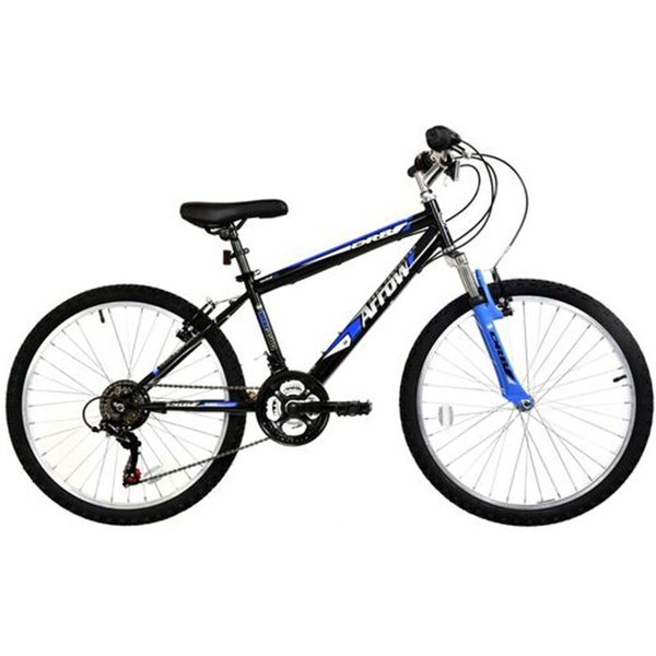 Dallingridge Men's Arrow Hardtail Mountain Bike 24In Wheel 18 Speed in Black