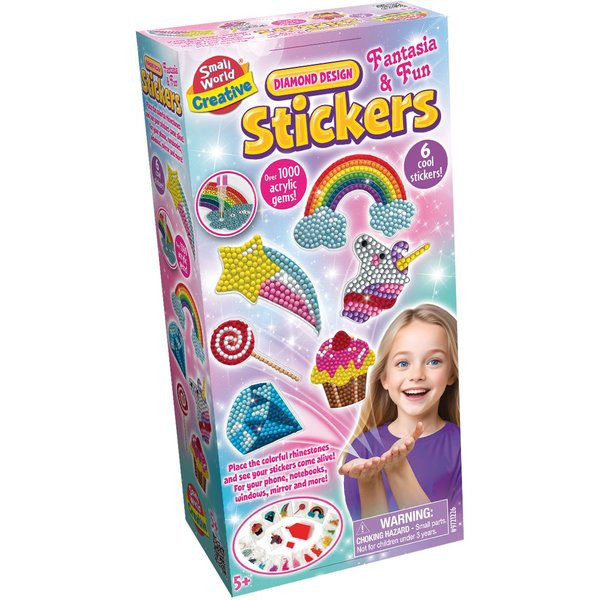 Small World Toys Diamond Design Stickers Fantasia and Fun Craft Set, none