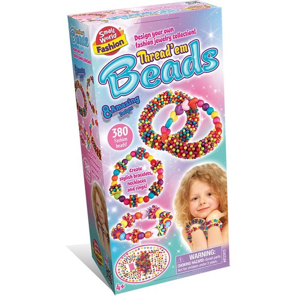 Small World Toys Thread 'Em Beads Kit, none