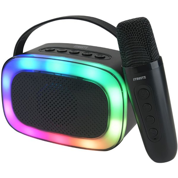 Streetz K100 Wireless Karaoke Speaker With Microphone, Black