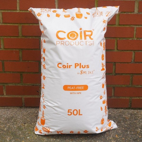 Coir Products CoirPlus with NPK - 50L Bag - L74 x W40 x H30 cm in Brown
