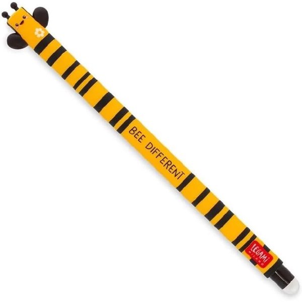 Legami Bee Erasable Gel Pen Black Ink, none